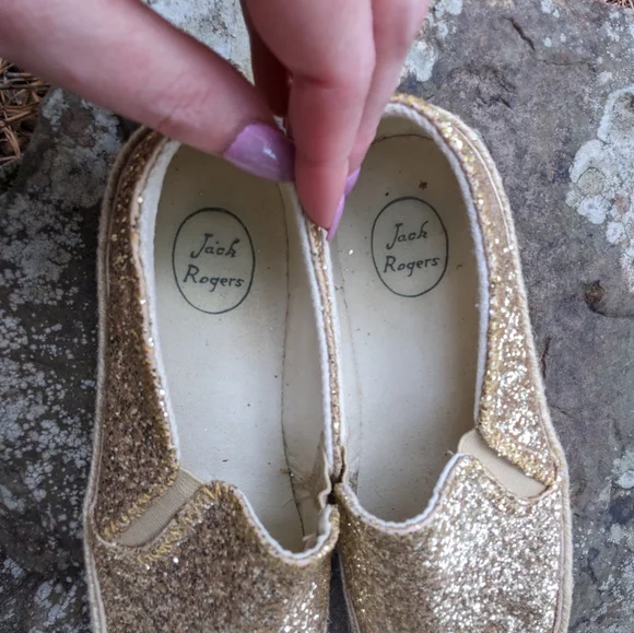 Jack Rogers glitter slip on shoes 8.5 - Picture 3 of 5